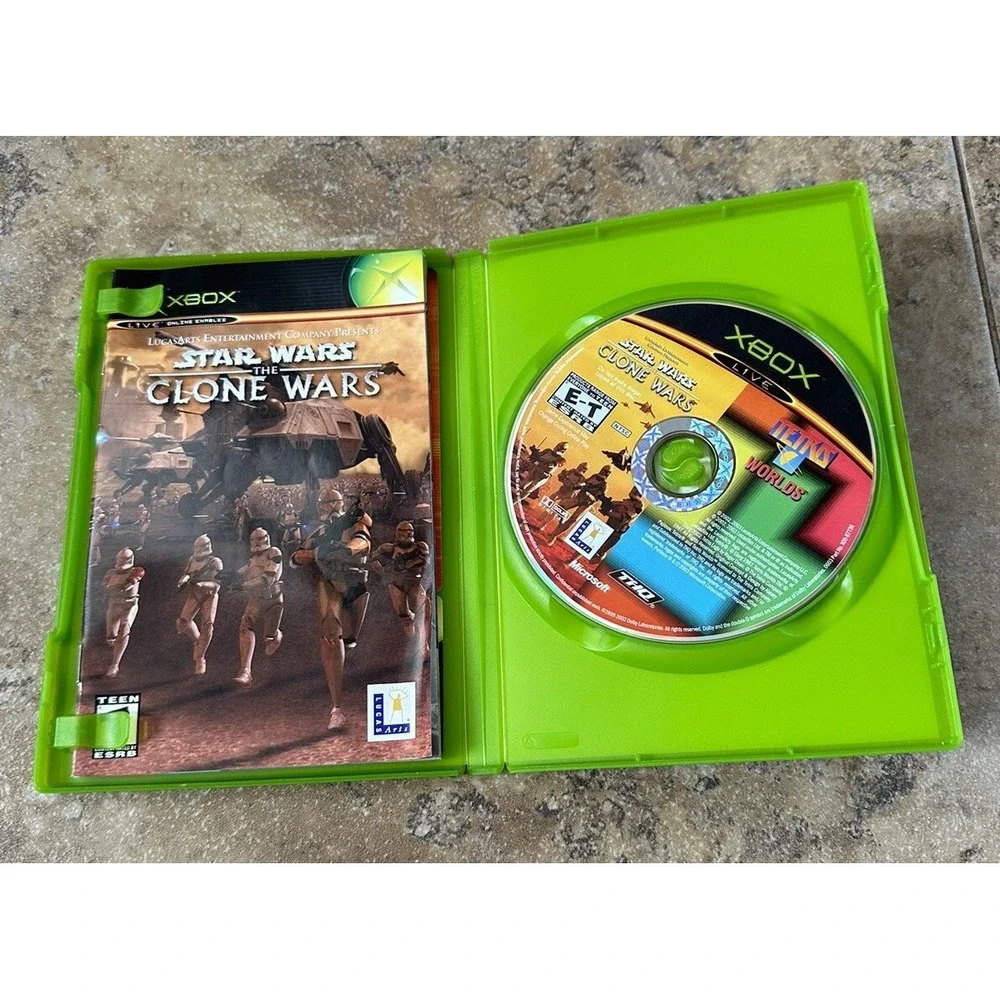 Star Wars Clone Wars / Tetris Worlds Combo (Microsoft Xbox 2003)